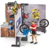Oficina de bicicletas de brinquedo BRUDER 63120 conjunto de brincar com oficina e acessórios