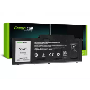 Green Cell DE112 bateria para portátil F7HVR para Dell Inspiron 15 7537 17 7737 7746, 14,4 V, 3800 mAh