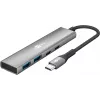Goobay hub USB slim de 4 portas USB-C macho/USB-A 5 Gbit/s - ficha USB 3.2 (76563)