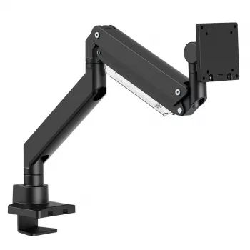Suporte de monitor de braço duplo Maclean MC-968 com mola a gás 17-57 27 kg carga pesada estável totalmente articulado suporte VESA máx. 200x200