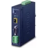 Conversor industrial PLANET RS-232 -422 -485 para IP - 1x COM - 1x 100Base-FX -SFP - 9-48VDC - -40-+75
