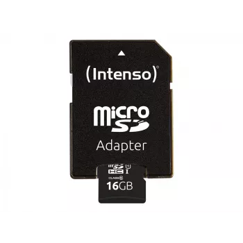 Intenso Performance - Cartão de memória (microSDHC/adaptador SD incluído) - 16 GB - UHS-I U1 / Classe 10 - microSDHC UHS-I
