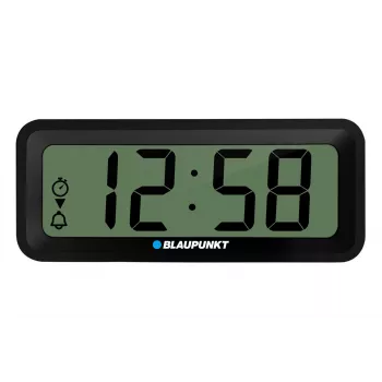 Acessório eletrónico BLAUPUNKT CL04BK — relógio compacto preto com termómetro, indicador de humidade, calendário, alarme, função soneca, pilha AAA