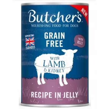 Comida húmida para cães Butcher's Original Recipe in Jelly 400g — borrego, cães adultos, todos os tamanhos de raça
