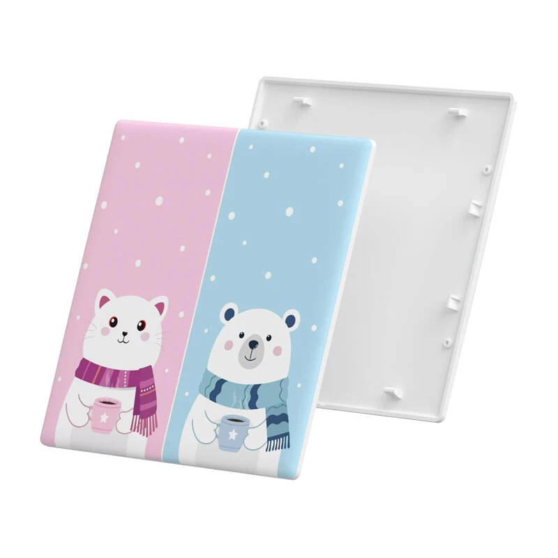 Cobertura decorativa para interruptor tátil Sonoff T5-2C-86-cartoon, painel frontal temático para controlador de parede tátil de 2 vias
