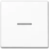 Interruptor de luz JUNG A 590 KO5 WW — botão de 1 função, duroplasto branco, 55×55 mm