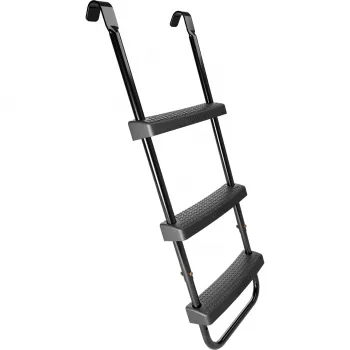 Escada para Trampolim HUDORA universal 70–100 cm, preta, degraus de segurança ajustáveis