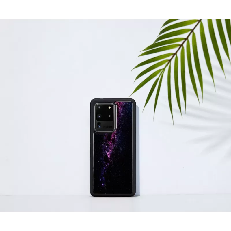 Capa de proteção iKins para Samsung Galaxy S20 Ultra – acabamento Milky Way preto