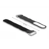 Suporte para abraçadeiras de cabos DeLOCK 19603 fecho de velcro preto 127x20 mm 5 unid.