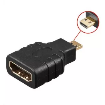 Adaptador de mudança de sexo Microconnect HDM19F19MM Micro HDMI HDMI preto