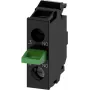 Siemens 3SU14002AA101BA0 - parafuso - preto - IP40 IP20 EAC UL cUL - AC - DC - 5 - 500 V - 50 / 60 Hz