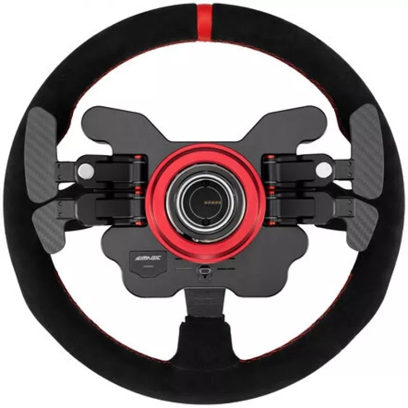 Volante Simagic GT1-SR Alcantara — aro de volante de corrida GT1-SR(ALCANTARA), revestimento em Alcantara