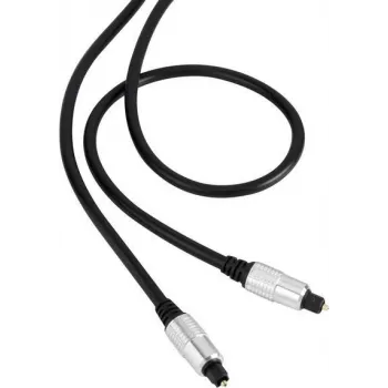 SpeaKa Professional Cabo de ligação áudio digital Toslink [1x ficha Toslink (ODT) - 1x ficha Toslink (ODT)] 1,50 m preto bainha SuperSoft SpeaKa Professional (SP-7870568)