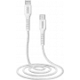 SBS TECABLELIGTC1W - 1 m - Lightning - USB-C - ficha - ficha - branco