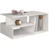 Mesa de centro / Mesa lateral / Mesa de apoio Topeshop PRIMA BIEL, mesa de centro de forma livre, 1 perna