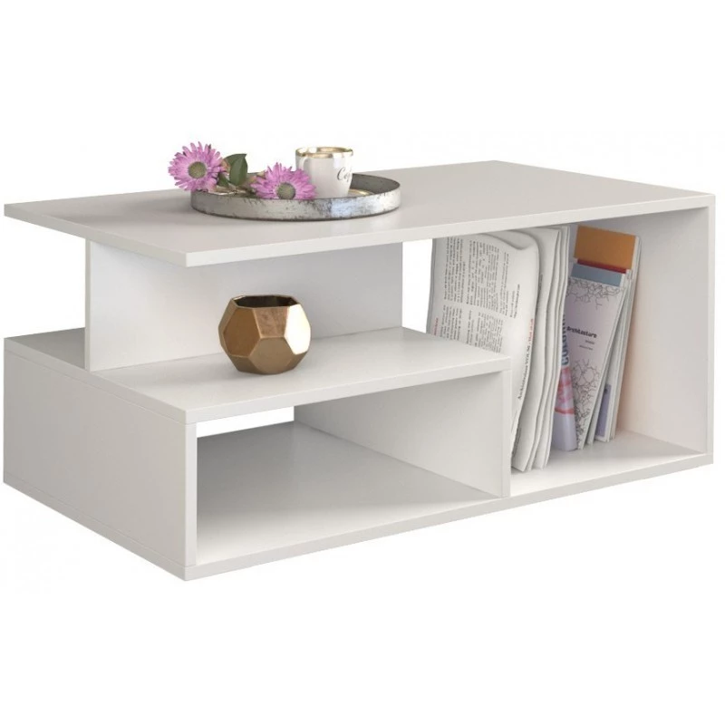 Mesa de centro / Mesa lateral / Mesa de apoio Topeshop PRIMA BIEL, mesa de centro de forma livre, 1 perna