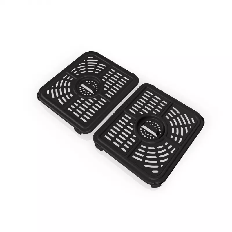 Fritadeira de ar quente dupla de 10,4 L Ninja AF500EU, autónoma, 2470 W, preto, aço inoxidável