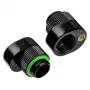 Extension Offset (pack de 2) BitsPower BPTA-PAM-GB — preto, conectores angulares para refrigeração líquida de PC