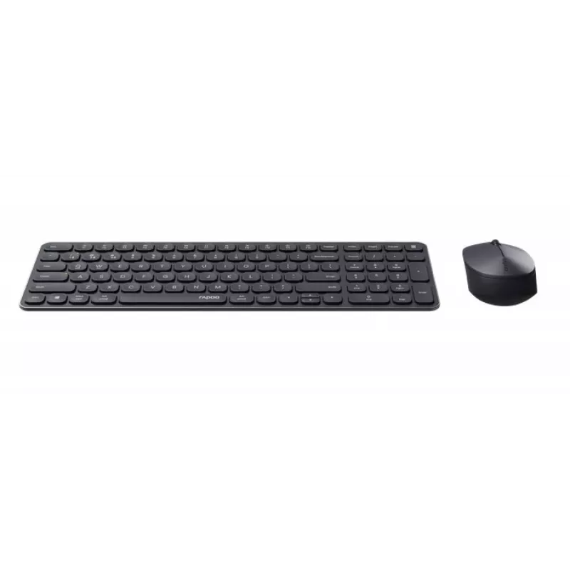 Rapoo 9310M Kit de teclado e rato sem fios multimodo, preto