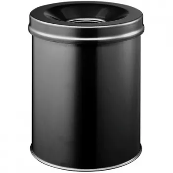 Caixote de lixo redondo em aço Durable 3305-01 15L
