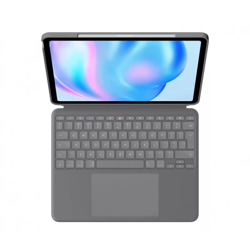 Logitech Combo Touch Teclado QWERTY US International Cinzento Trackpad