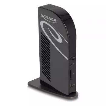 Estação de acoplamento DeLOCK USB Type-C Triple Display 4K Hub USB LAN Áudio PD 96W