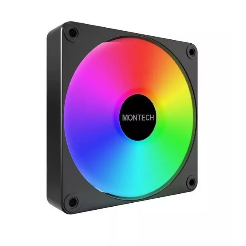 Módulo de ventoinha para caixa de computador Montech GF120 V2 ARGB 12 cm preto 3 unid.