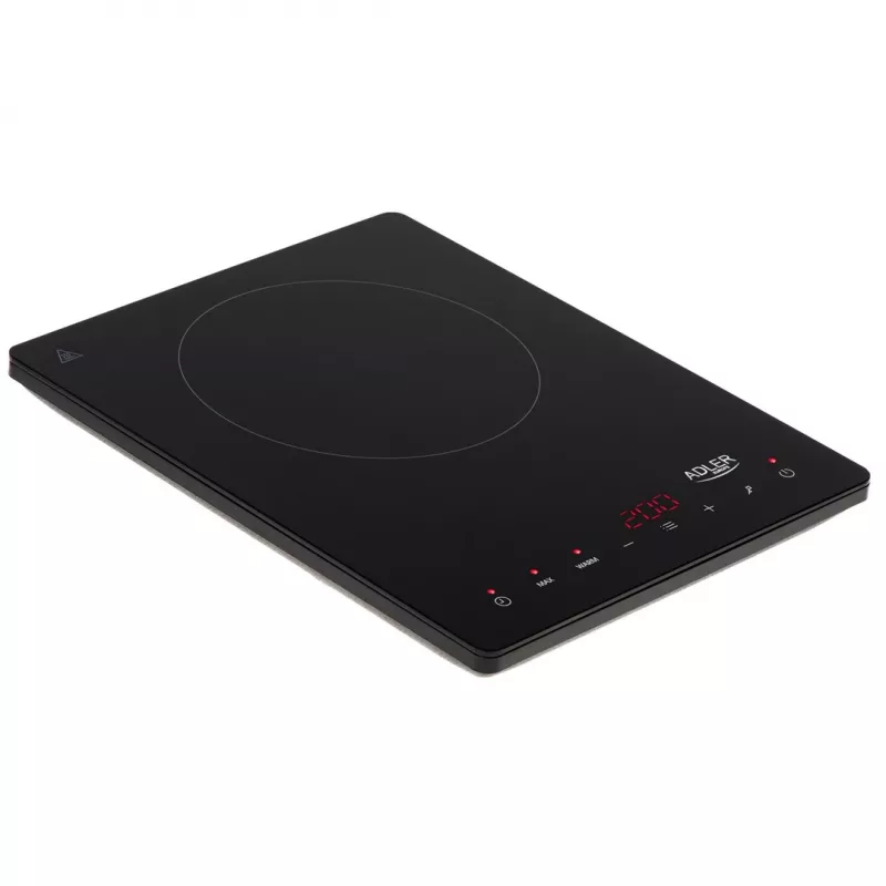 Placa de cozinha Adler AD 6513 Preta Aparelho de mesa 29 cm Zona Placa de indução 1 Zona(s)