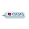 Régua de tomadas Brennenstuhl Eco-Line com interruptor 3 tomadas branco 1,5 m 1152320015, branco, cabo de ligação H05VV-F 3G1,5 1,5 m