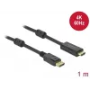 Cabo DeLOCK Active DisplayPort 1.2 para HDMI 4K 60 Hz 1 m