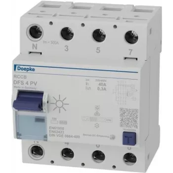 Doepke DFS4 040-4/0.30-PVFI Interruptor diferencial 4p 40 A 0.3 (09136804)