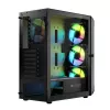 Caixa LOGIC CONCEPT Portos ARGB ATX Mid-Tower, preto