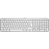 Teclado Logitech MX Keys S para Mac de escritório RF Wireless + Bluetooth QWERTZ alemão alumínio branco