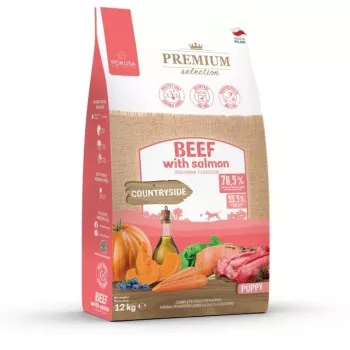 POKUSA Premium Selection Puppy Vitela com salmão - Alimento seco para cães - 12 kg