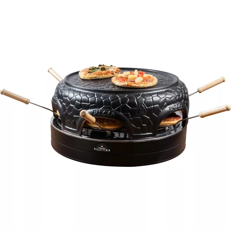 Bestron Viva Italia Pizzetteria APD600Z forno para pizza, preto, 910 W, para 6 minipizzas
