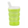 Copo de bebida assistido PDS CARE 21013 - 200 ml amarelo, em polipropileno, à prova de fugas com tampa