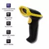 Leitor de códigos de barras laser sem fios Qoltec 50862 1D | 2.4GHz