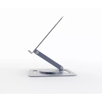 Suporte elevatório para portátil GEMBIRD NBS-DR1-01 – base rotativa, altura ajustável, cinzento espacial
