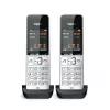 Telefone analógico/DECT Gigaset COMFORT 500HX duo com identificação de chamadas preto, prateado