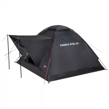Tenda piramidal High Peak Beaver 3 3 pessoas estrutura rígida impermeável 150 cm