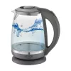 Adler | Chaleira | AD 1286 | Standard | 2200 W | 2 L | Plástico/Vidro | Base rotativa 360° | Cinzento/Transparente