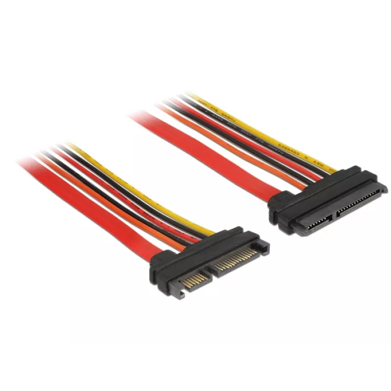 Cabo SATA DeLOCK 84917 0,1 m SATA 22 pinos laranja vermelho amarelo