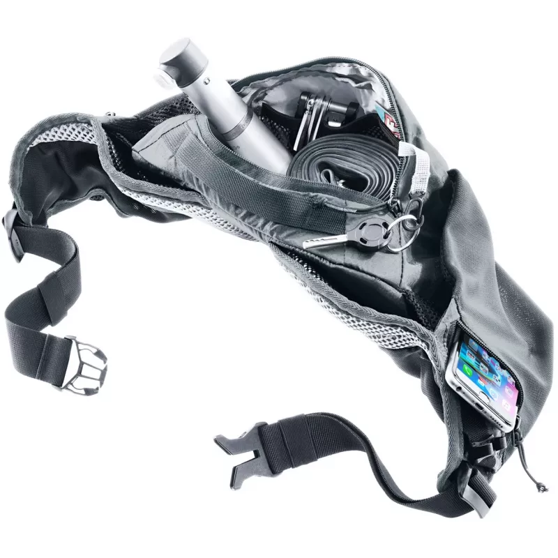 Bolsa de cintura DEUTER Pulse 3 compatível com rins, cinto ajustável, 3 L, grafite, 330 g