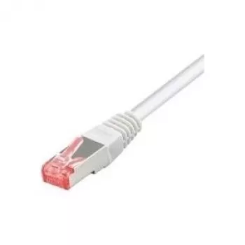 Tecline - Cabo de rede - RJ-45 (M) para RJ-45 (M) - 1,5 m - SFTP, PiMF - CAT 6 - isento de halogéneos, proteção anti-dobra - Branco (715015W)