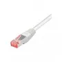 Tecline - Cabo de rede - RJ-45 (M) para RJ-45 (M) - 1,5 m - SFTP, PiMF - CAT 6 - isento de halogéneos, proteção anti-dobra - Branco (715015W)