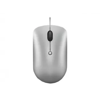 Rato ótico ambidestro com fios Lenovo 540 USB Type-C, 3 modos DPI, cinzento, 4 botões, cabo de 1,8 m