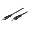 Cabo de ligação jack 3,5 mm Goobay Wentronic, preto, 2,5 m – ficha jack 3,5 mm (3 polos, estéreo) > ficha jack 3,5 mm (3 polos, estéreo) (50449)