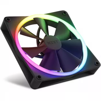 Ventoinha NZXT F140 RGB TWIN 14 cm preto 500-1800 RPM rolamento dinâmico fluido