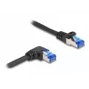 Cabo de rede DeLOCK RJ45 Cat.6A S/FTP 0,5 m preto