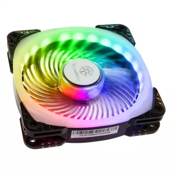 Ventoinha para caixa SilverStone SST-AP124-ARGB 120mm ARGB - preta
